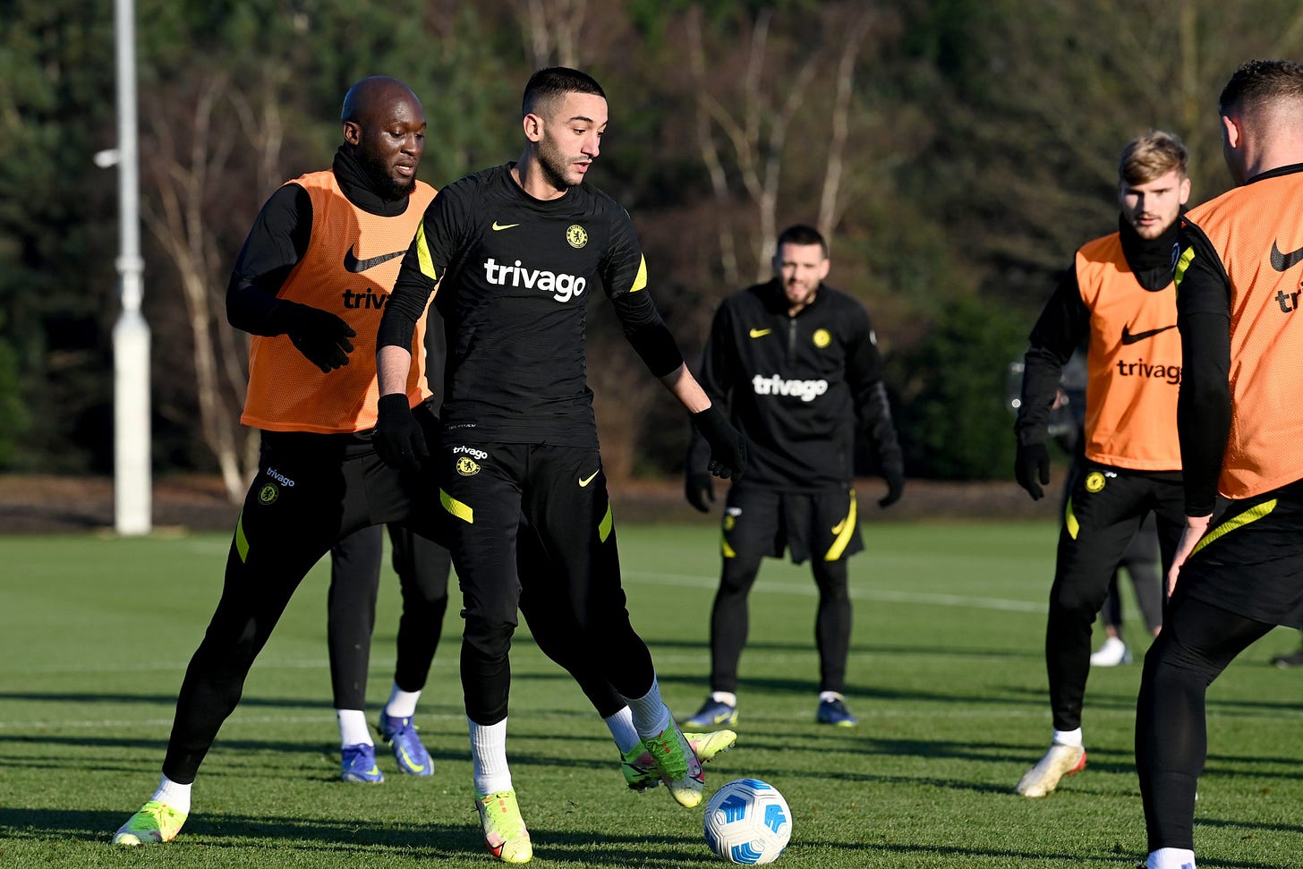 Report makes claim about relationship of Chelsea pair Ziyech and Lukaku