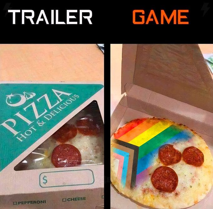 A pizza box labeled "Pizza Hot & Delicious" with options for pepperoni and cheese. The pizza inside has a rainbow design on the crust and pepperoni slices on top. Another pizza box shows a similar pizza with a rainbow design and pepperoni.