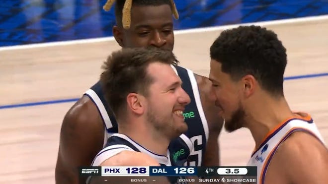 Luka Dončić and Devin Booker got so heated during another tense Suns-Mavs  battle