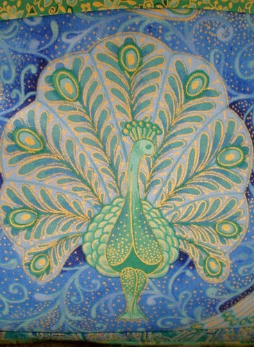 Peacock Fabric Detail Peacock Fabric Detail