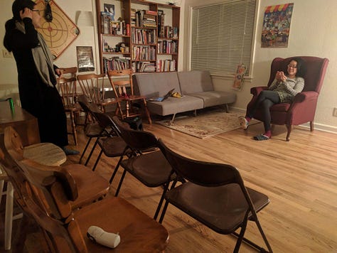More images of the same space transformed by Mt Caz events.