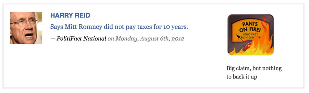 intellectual dishonesty harry reid