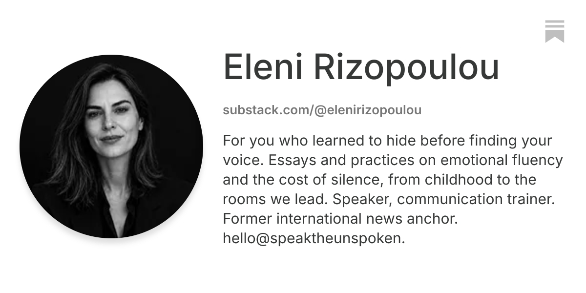 Eleni Rizopoulou | Substack