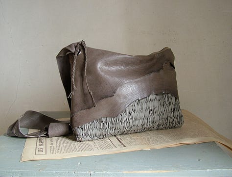 woven leather bags, handwoven handbags, handmade in frane