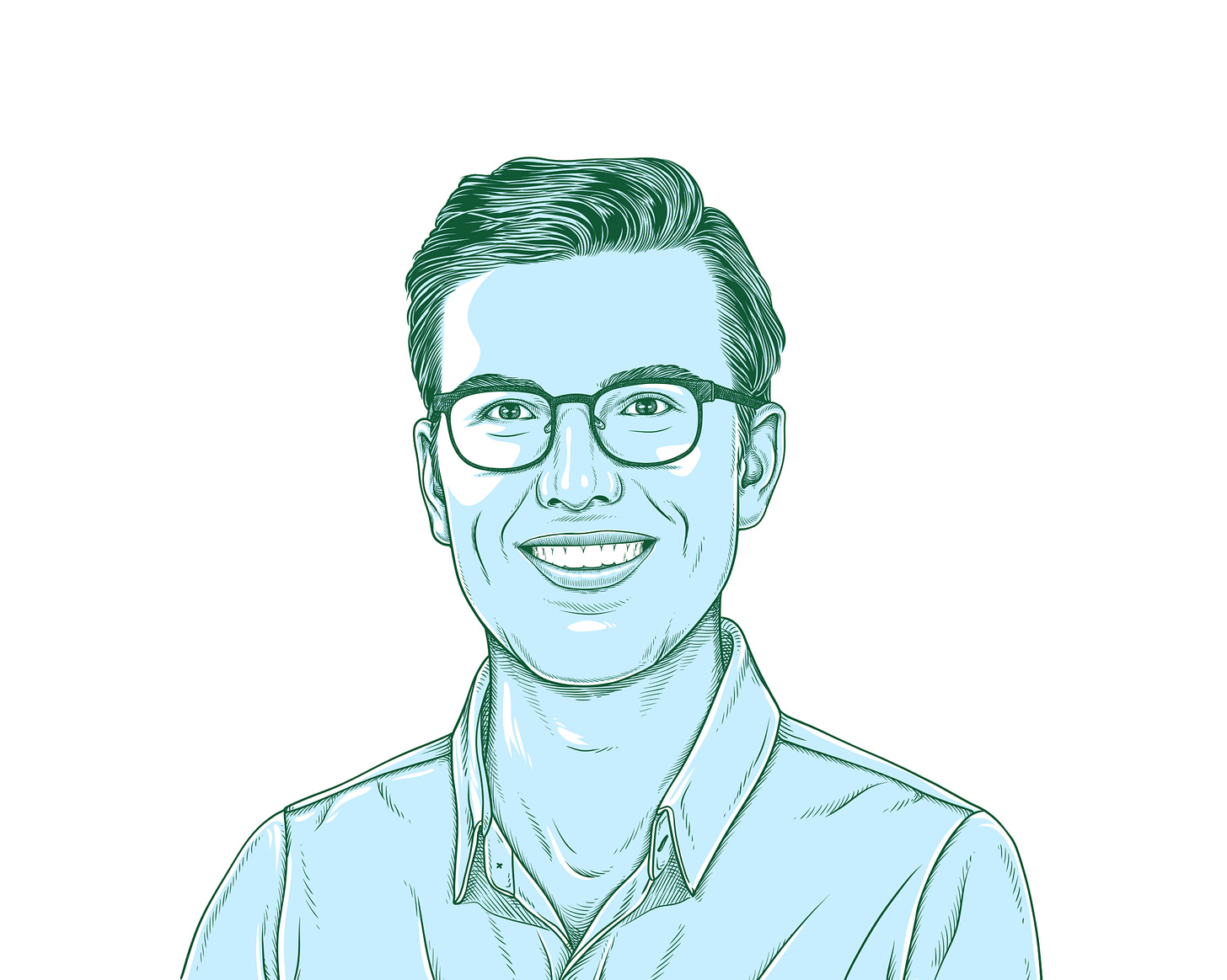 Matthew Stone, Principal Bioinformatics Scientist & Head of Single-Cell and Spatial Sequencing, in a line-drawn portrait