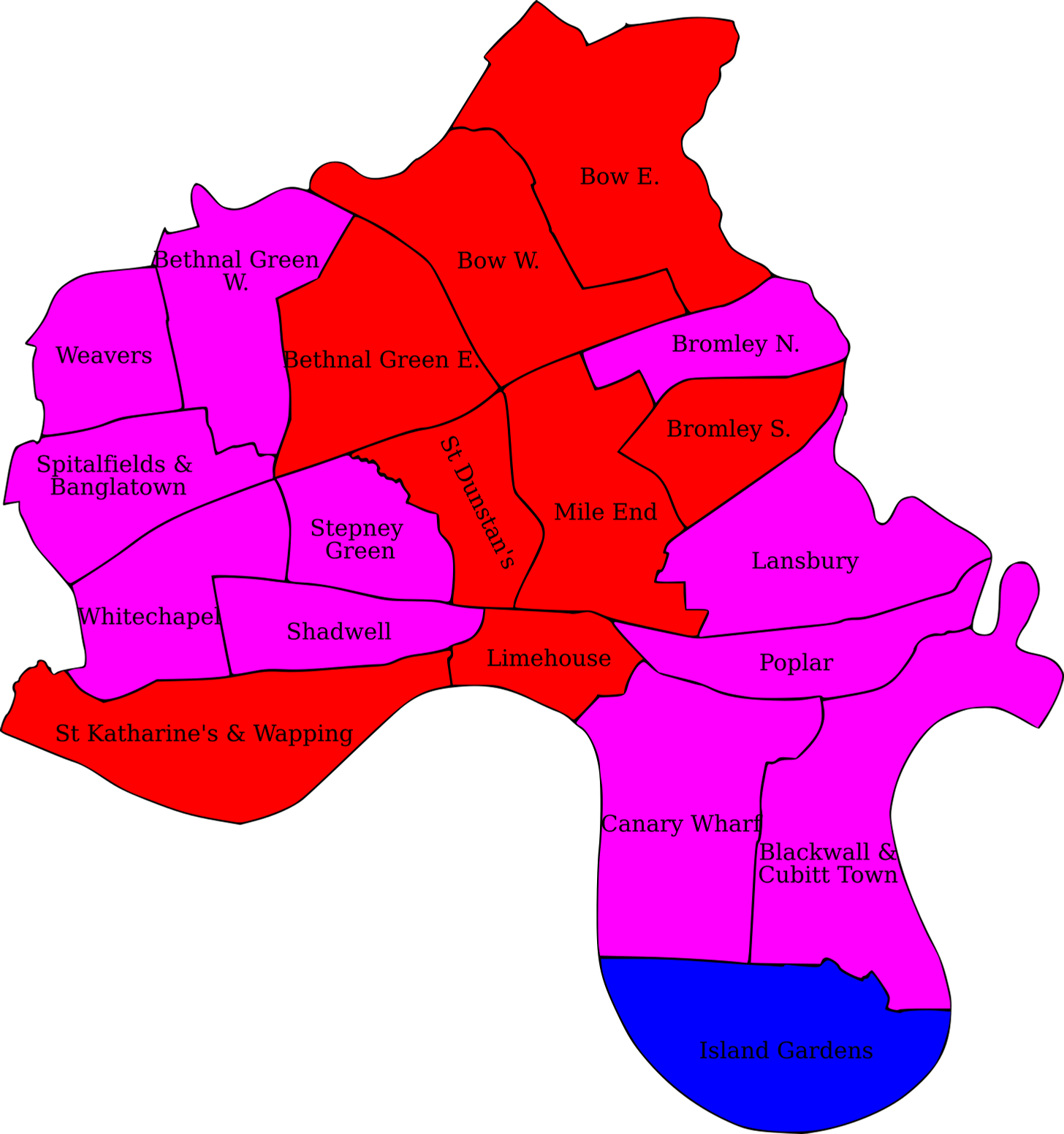 Tower Hamlets, 2022