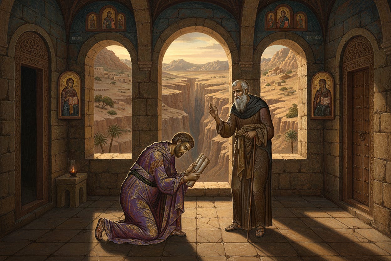 Saint John Damascene Monastic Conversion at Mar Saba
