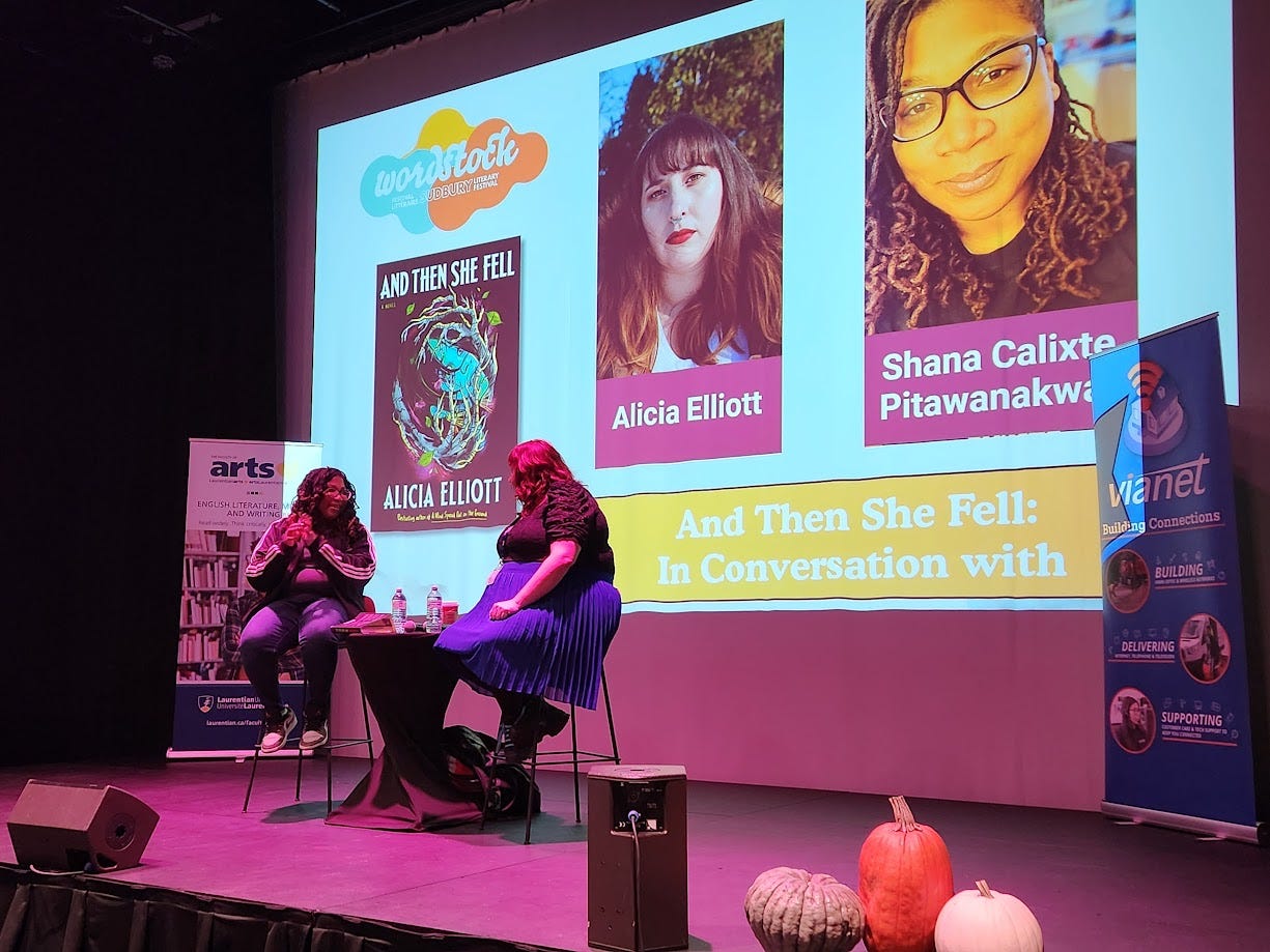 And Then She Fell: Alicia Elliot in conversation with Shana Calixte Pitawanakwat.