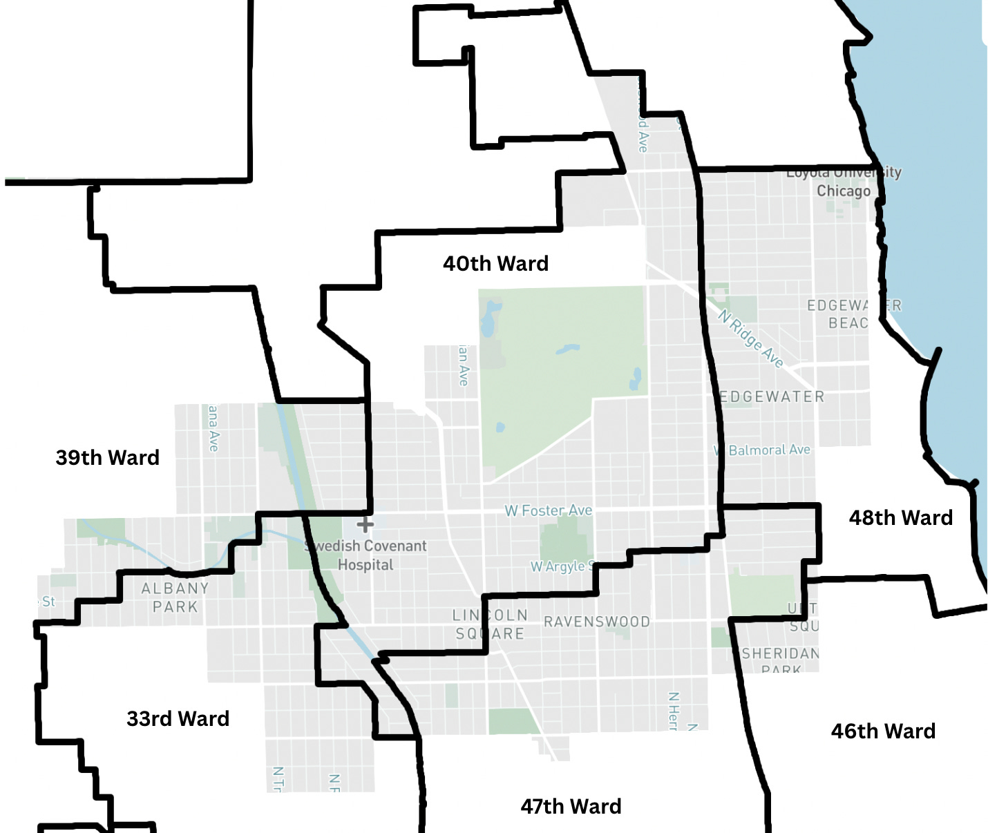 District 2b and the wards it intersects