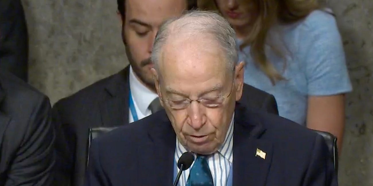 Chuck Grassley’s revealing, unscripted moment