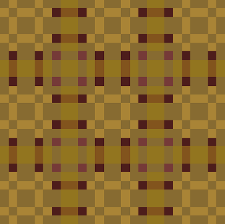 Different color palette examples of the Pixels + Plaid Quilt Pattern designed by Block Party