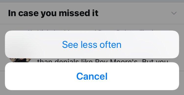 Ethan Leon on Twitter: "What if this “see less often” button actually did  something though. https://t.co/OlSJtpOP6I" / Twitter