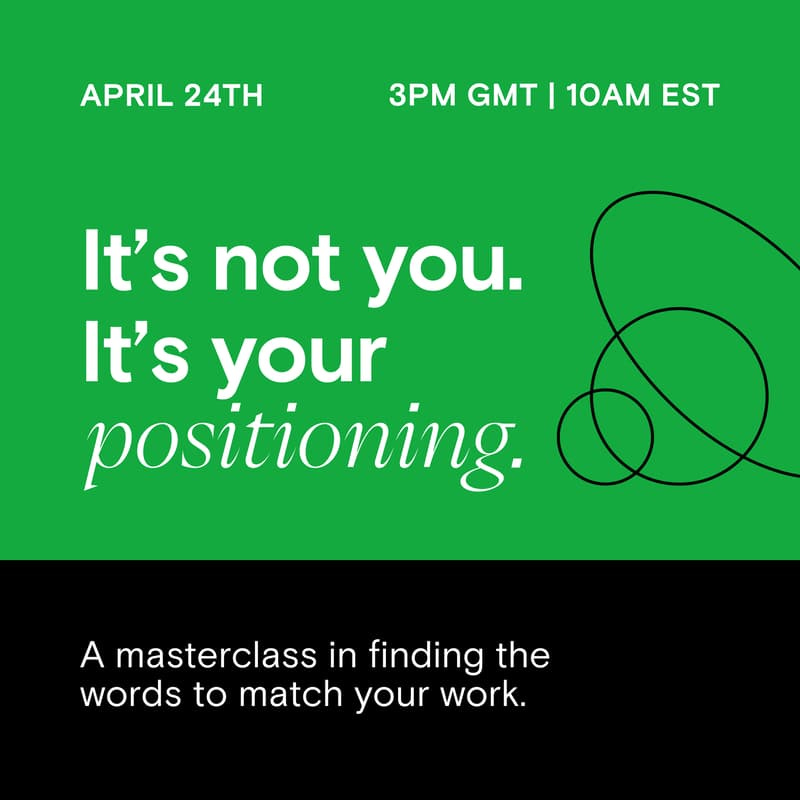Cover Image for It's not you. It's your positioning.