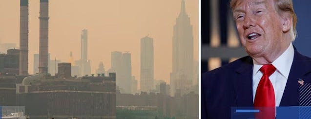 Trump Tries To Fight Canadian Wildfire With A Tariff Trump Tries To Fight Canadian Wildfire With A Tariff