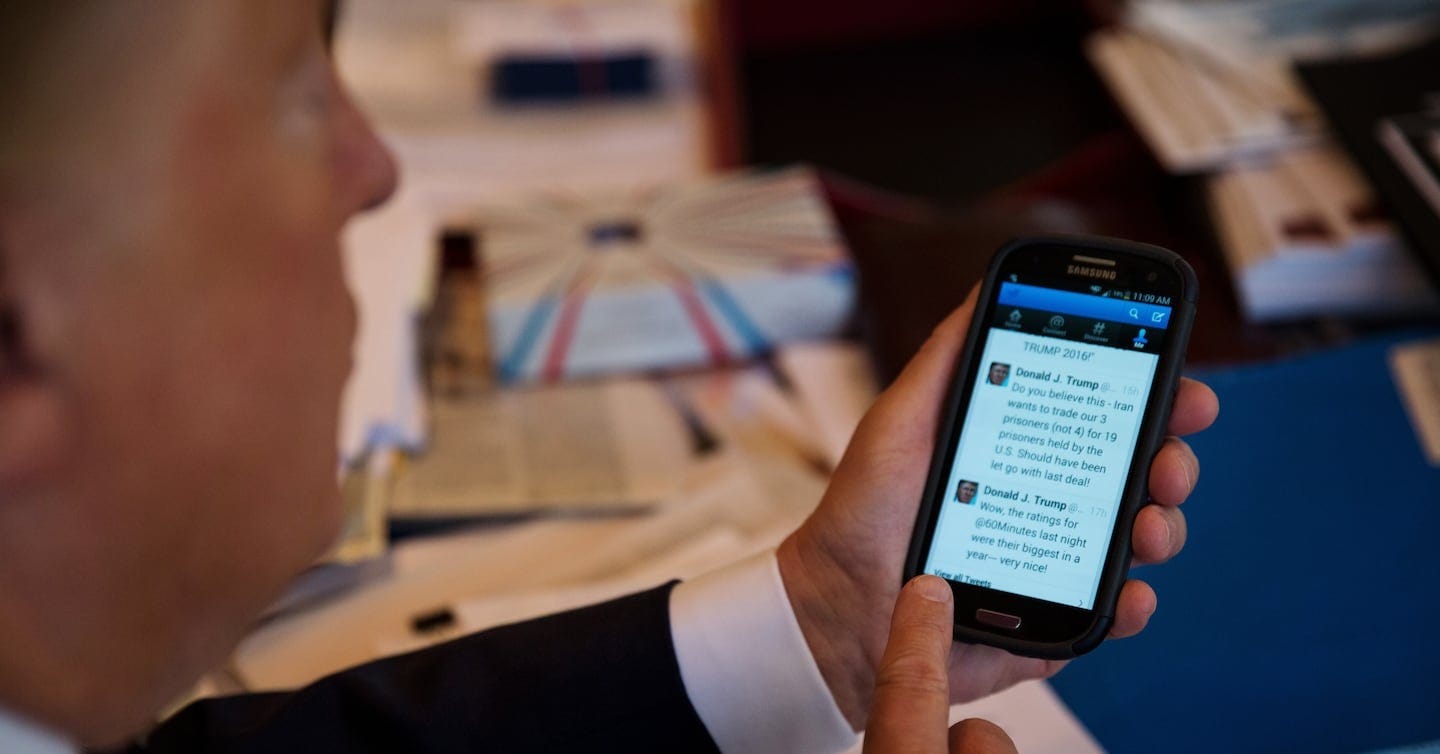 Trump's tweets are unpredictable. But when he sends them is a little more  regular - The Boston Globe