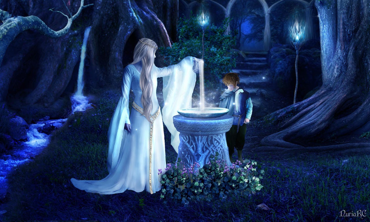 Galadriel's Mirror by nrcArt on DeviantArt
