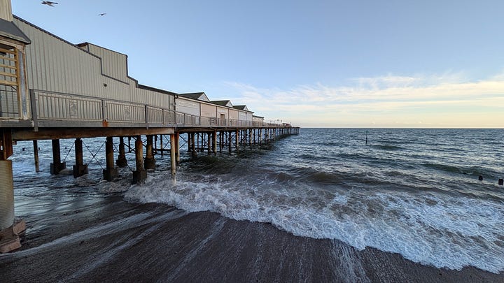 The view from my writing room and the Devonshire coast