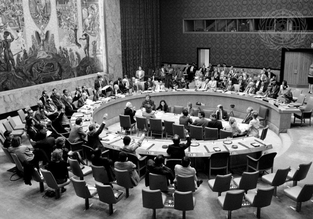 The United Nation Security Council.
