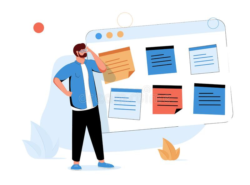 Product Management and Development, Work with Prioritization, Tasks, and  Features on the Dashboard. the Cute Elegant. Stock Vector - Illustration of  outline, flow: 230048924