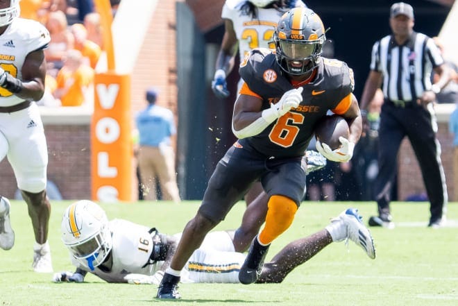 How Vols' Dylan Sampson turned limited fall camp to stellar season opener -  VolReport: Tennessee Volunteers Football & Basketball Recruiting