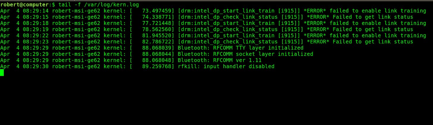 Use The 'tail' Command To Monitor Everything Use The 'tail' Command To Monitor Everything