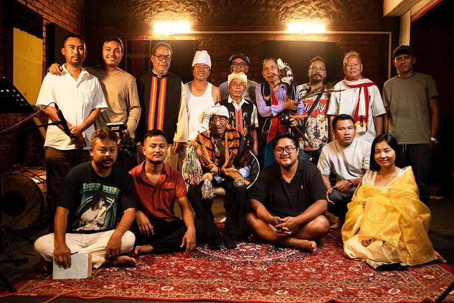 Folk musicians from seven communities in the hill districts of Manipur have come together with Akhu Chingbambam's band, Imphal Talkies, and other folk artistes to create a song about coexistence and the shared history of the region Folk musicians from seven communities in the hill districts of Manipur have come together with Akhu Chingbambam's band, Imphal Talkies, and other folk artistes to create a song about coexistence and the shared history of the region