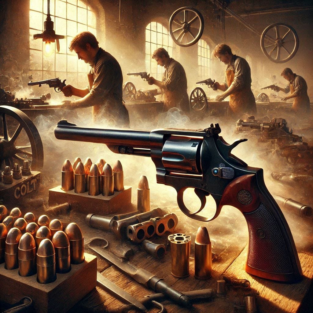 colt .44 revolvers being manufactured in 1847