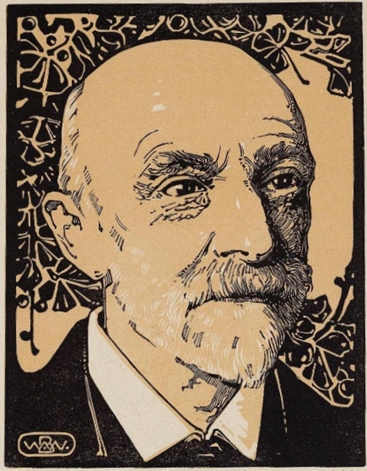 Portret van Maurits van der Valk (omstreeks 1920/30) door Bernard Willem Wierink (1856-1939)