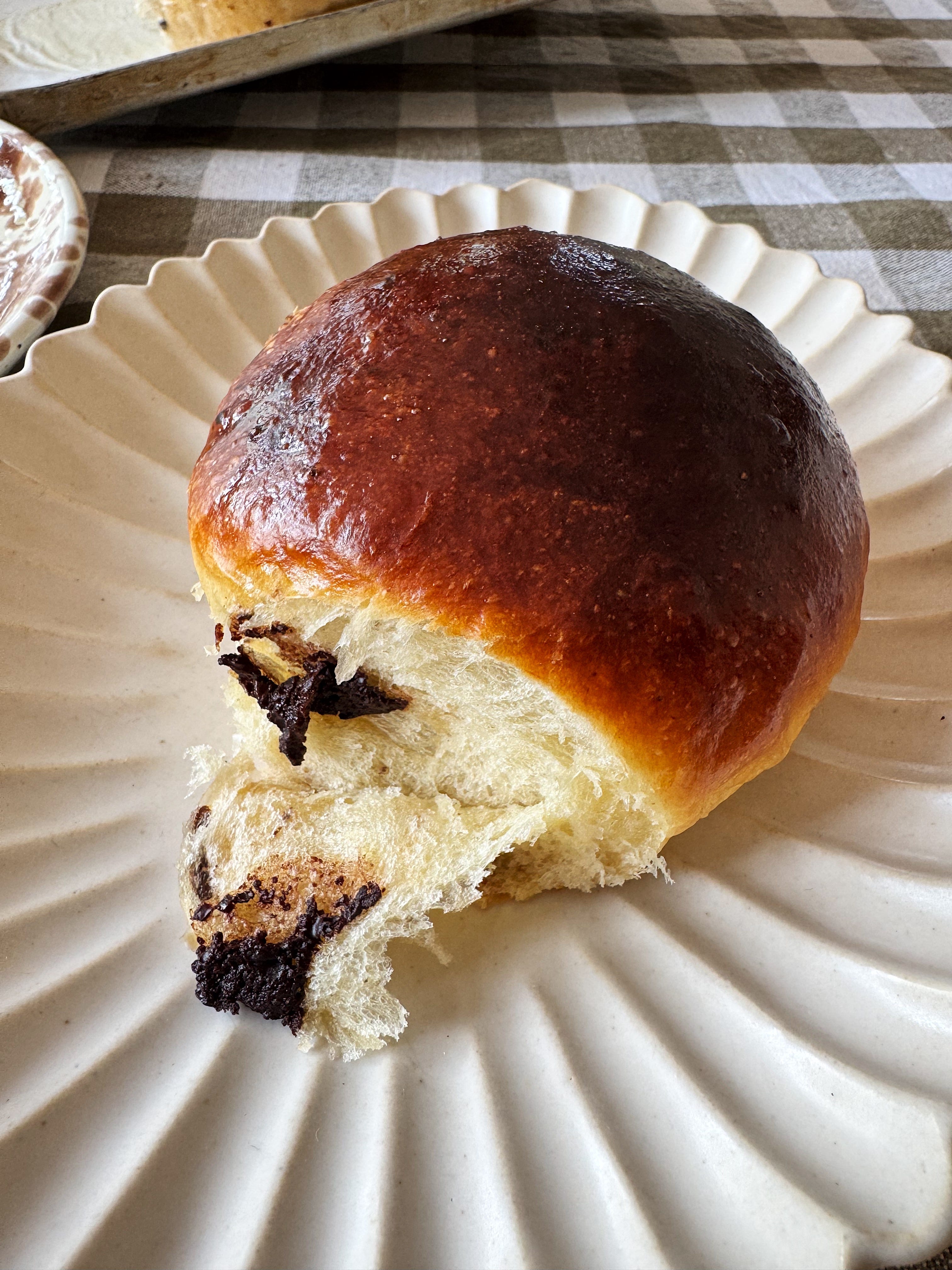 Chocolate Cardamom Buns - by Julia Busuttil Nishimura