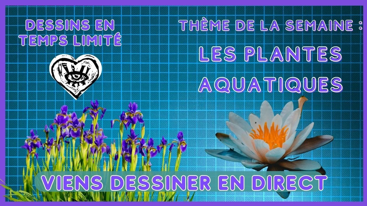 Miniature de la session dimanche prochain. Le texte indique le principe et le thème. On y voit des photos de plantes aquatiques.