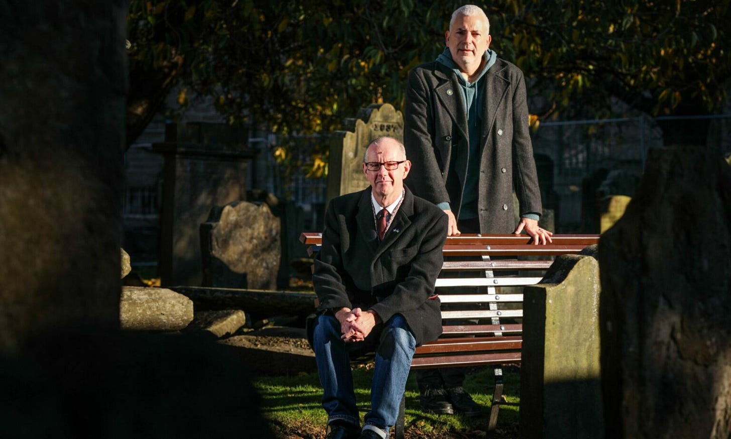 Dundee celebrant, Michael Hannah & poet Andy Jackson