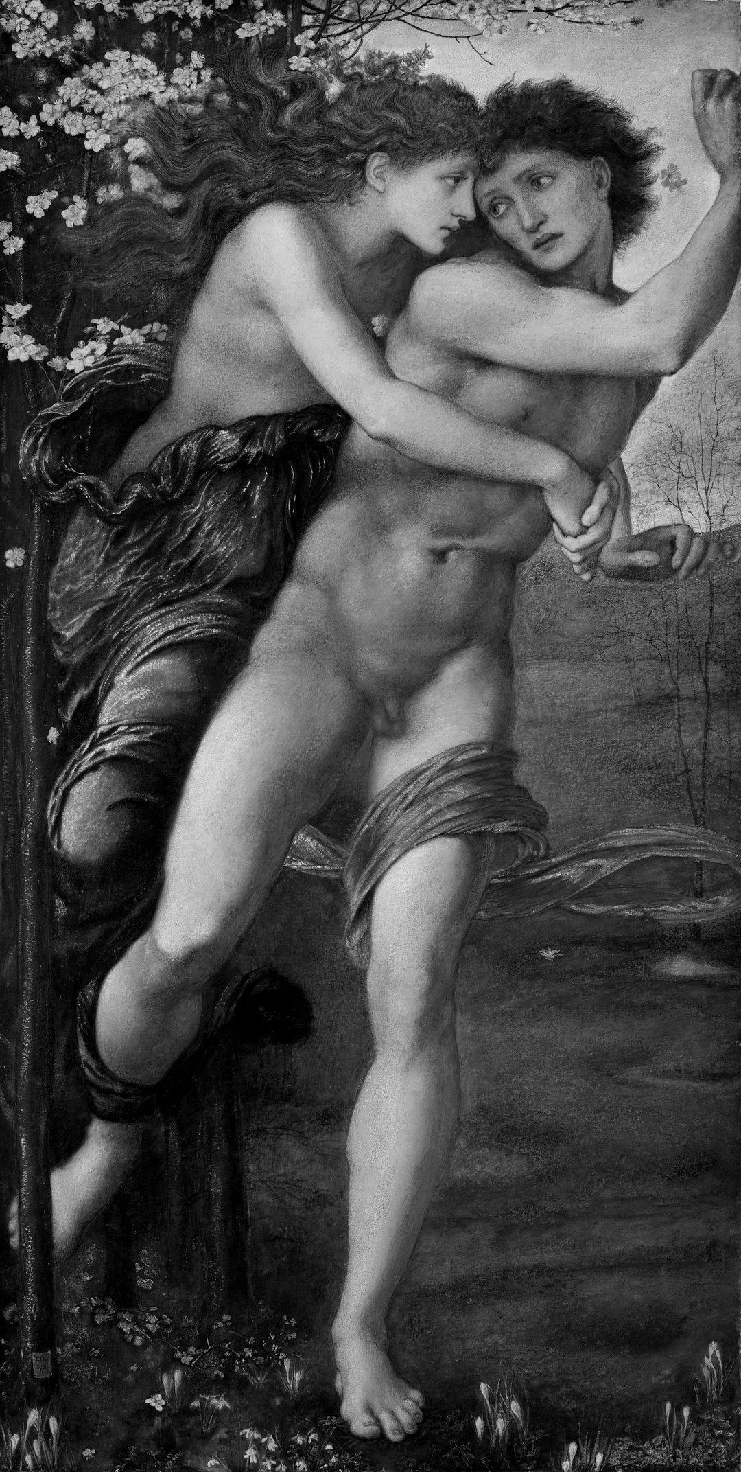 painting of couple