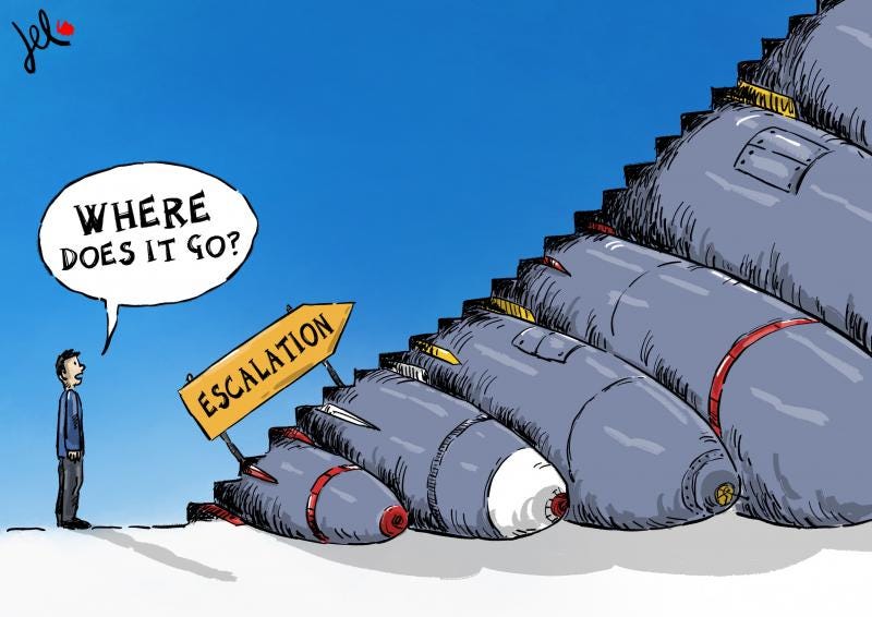 escalation cartoon del rosso