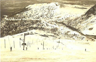 Arctic Valley ski hill above Anchorage, Alaska in the 1960s. Arctic Valley ski hill above Anchorage, Alaska in the 1960s.