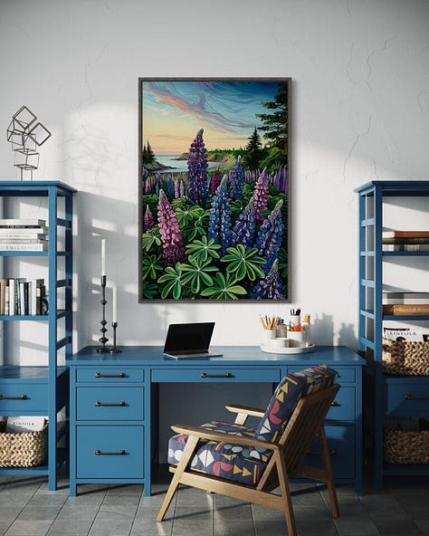 #292 – #At First Light", painting by Jeff Dillon Fine Art