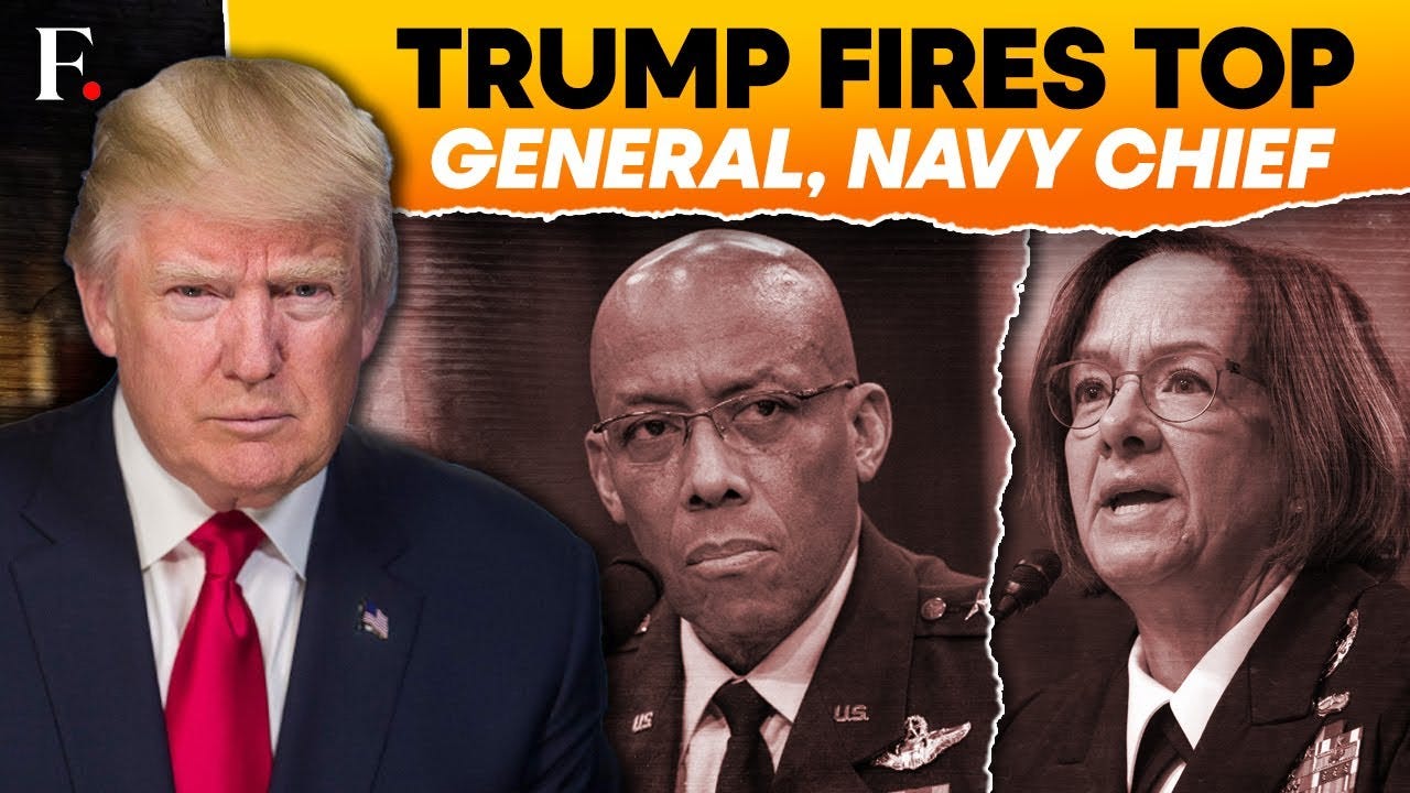 Trump Fires Top-Ranked Military General and Navy Chief as DEI Purge Hits  Pentagon | N18G
