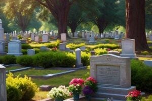 serene graveyard