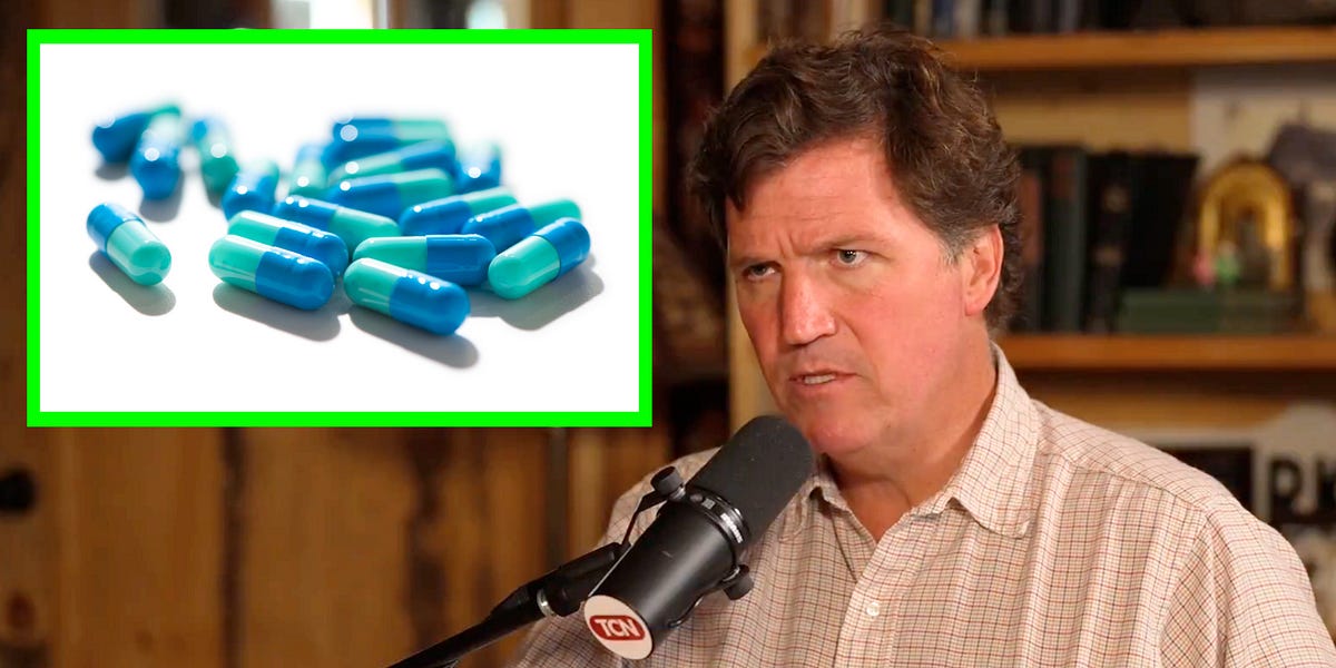 Tucker Carlson Gets Angry After Learning Disturbing Fact About Antidepressants