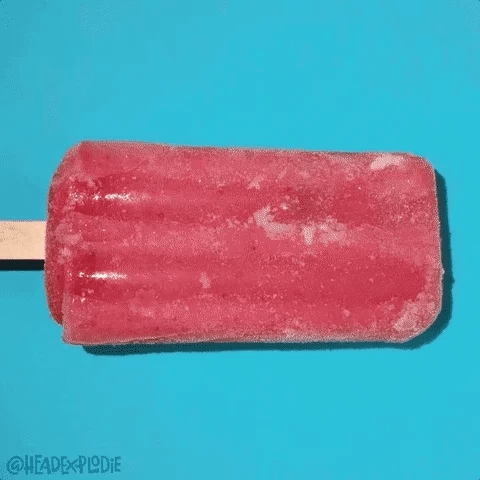 A popsicle melts revealing the words so long summer. A popsicle melts revealing the words so long summer.