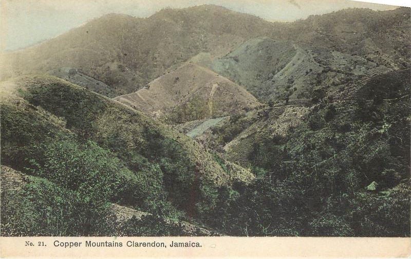 Vintage Postcard Copper Mountains Clarendon Jamaica Caribbean Hand Colored  No.21 | Latin & South America - Carribbean - Other, Postcard / HipPostcard