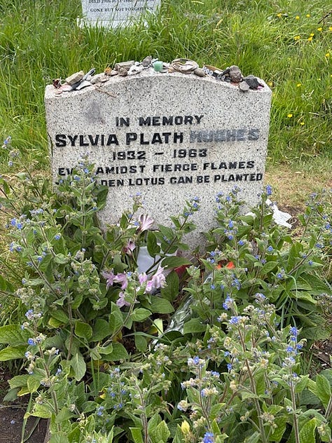 Sylvia Plath's grave