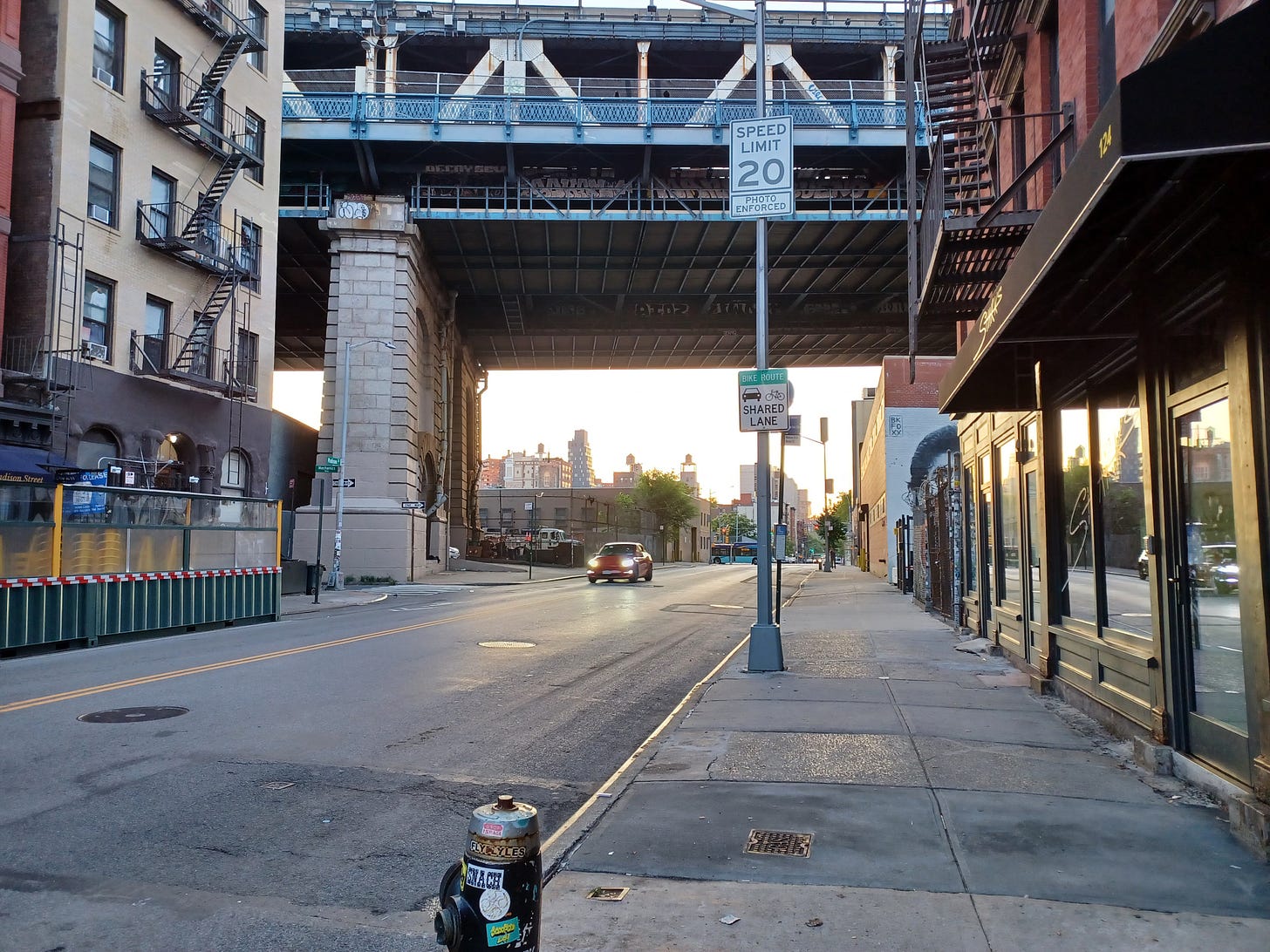 Sunrise over Madison Street, August 8, 2025