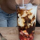 Strawberry Cold Brew Float