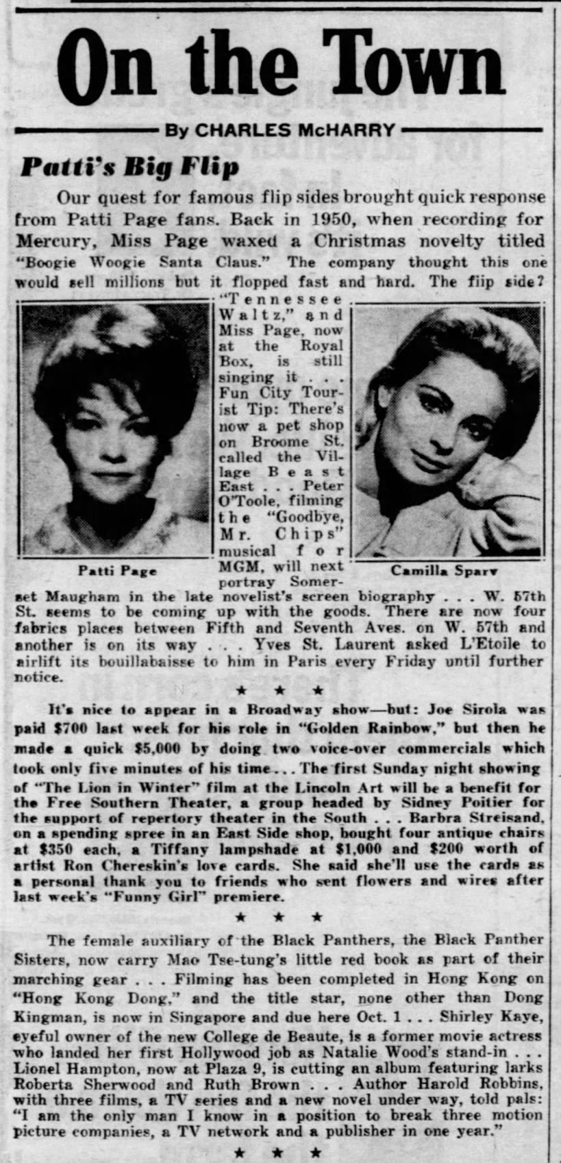 Shirley Kaye (lee berliner partner) mentioned as "former movie actress"