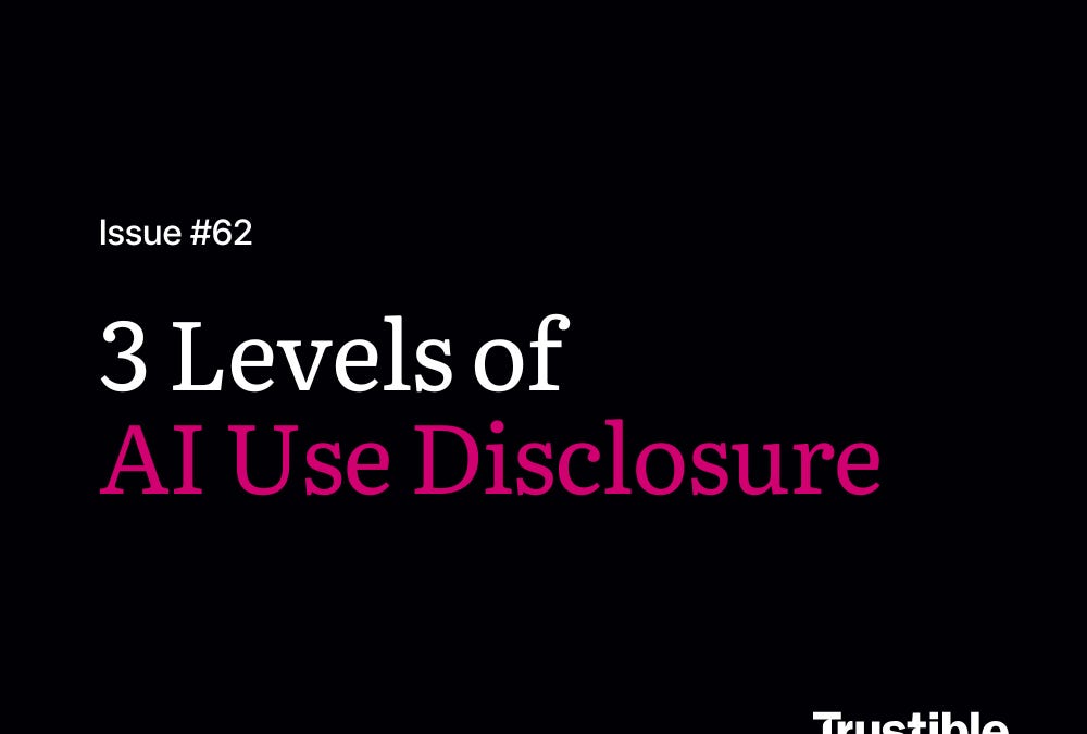 3 Levels of AI Use Disclosure
