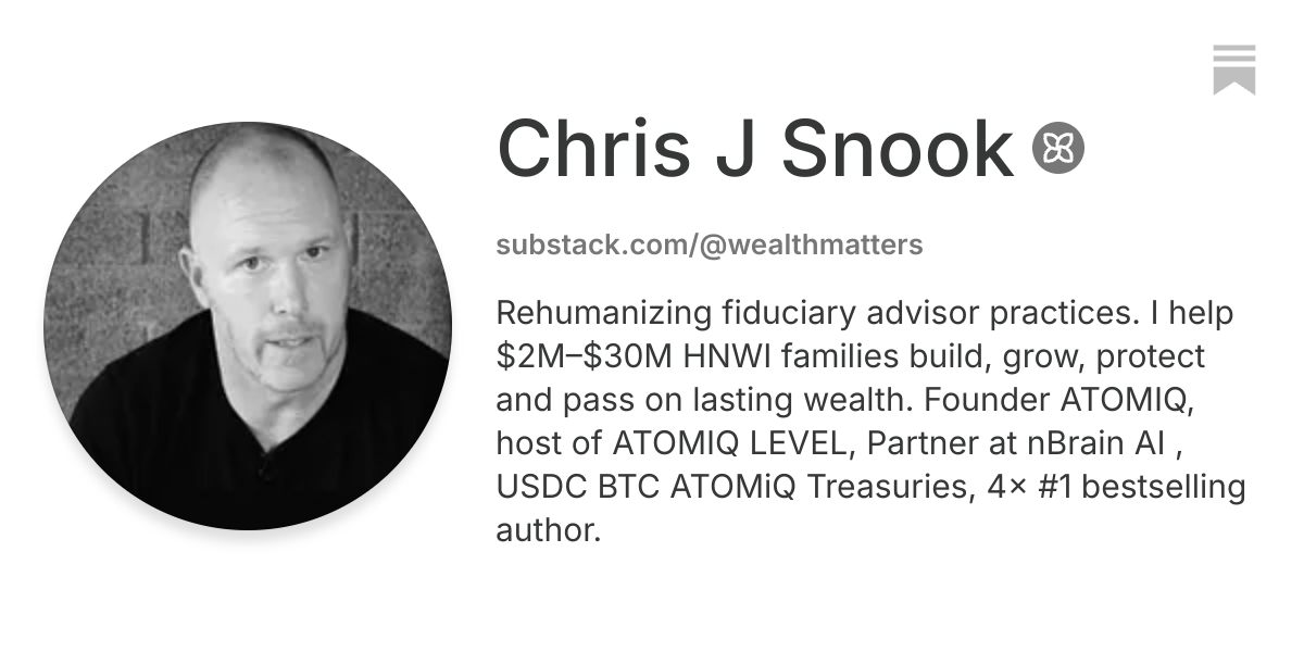 Chris J Snook | Substack