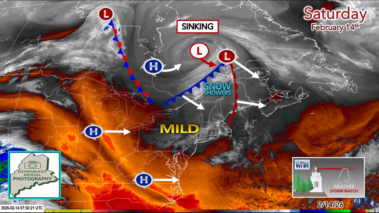 Locally heavy snow showers possible Saturday afternoon