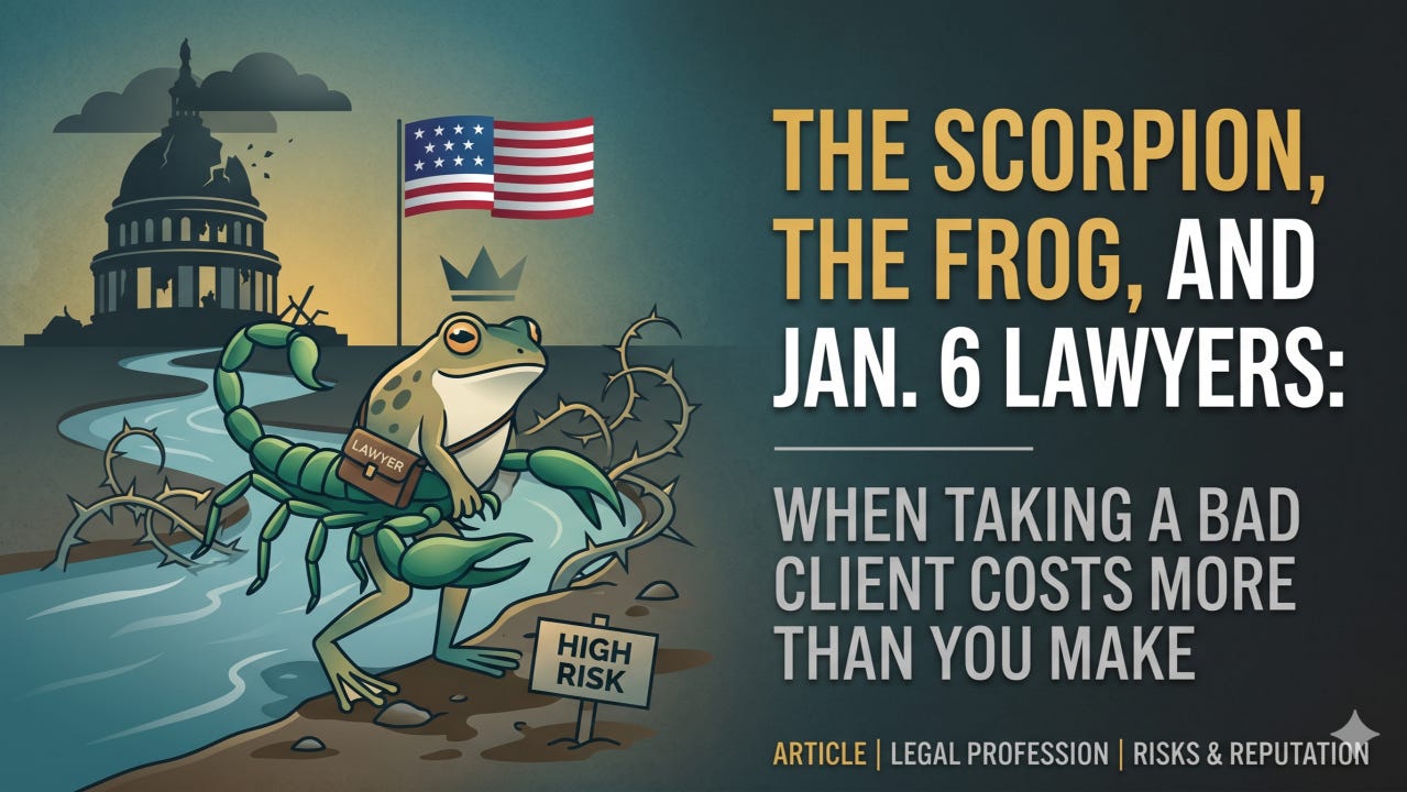 The Scorpion, The Frog, and The Jan. 6 Lawyers