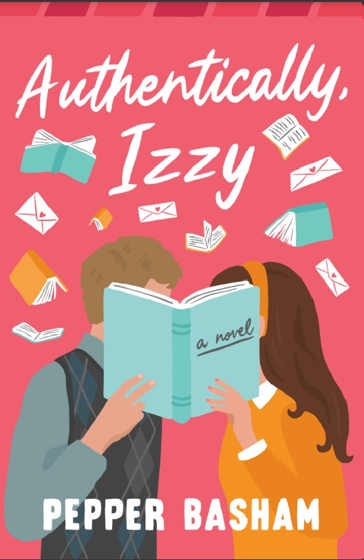 Book covers from Pepper Basham's other two books in the Skymar series: Authentically, Izzy and Positively, Penelope