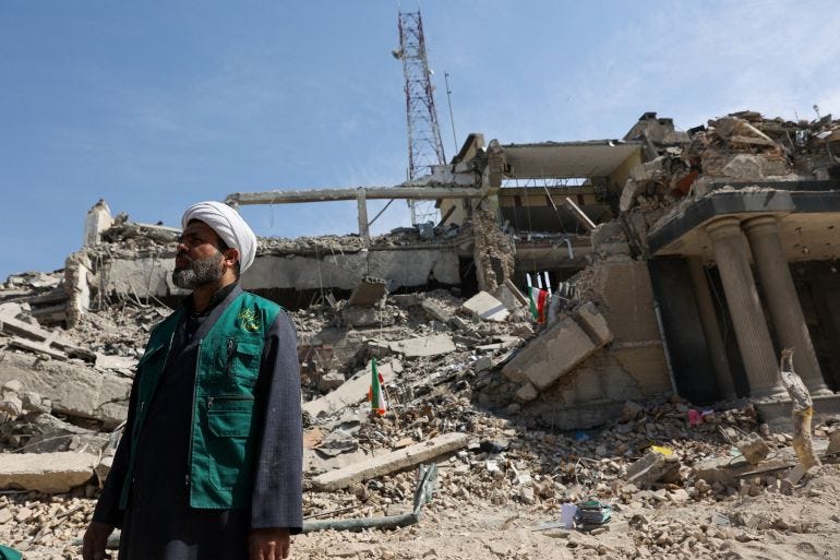 A man looks on next to the damage following a strike on a police station, amid the U.S.-Israeli conflict with Iran, in Tehran, Iran, March 4, 2026. Majid Asgaripour/WANA (West Asia News Agency) via REUTERS ATTENTION EDITORS - THIS PICTURE WAS PROVIDED BY A THIRD PARTY A man looks on next to the damage following a strike on a police station, amid the U.S.-Israeli conflict with Iran, in Tehran, Iran, March 4, 2026. Majid Asgaripour/WANA (West Asia News Agency) via REUTERS ATTENTION EDITORS - THIS PICTURE WAS PROVIDED BY A THIRD PARTY